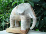 Elephant Fil 12 - A marble sculpture by Cliff Fraser