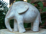 Elephant Fil 5 - A marble sculpture by Cliff Fraser