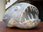 Deep Sea Fish Sculpture -  A marble sculpture by Cliff Fraser [In progress - Stage 5]