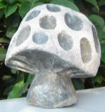 Fissured Mushroom 7 - A marble sculpture by Cliff Fraser